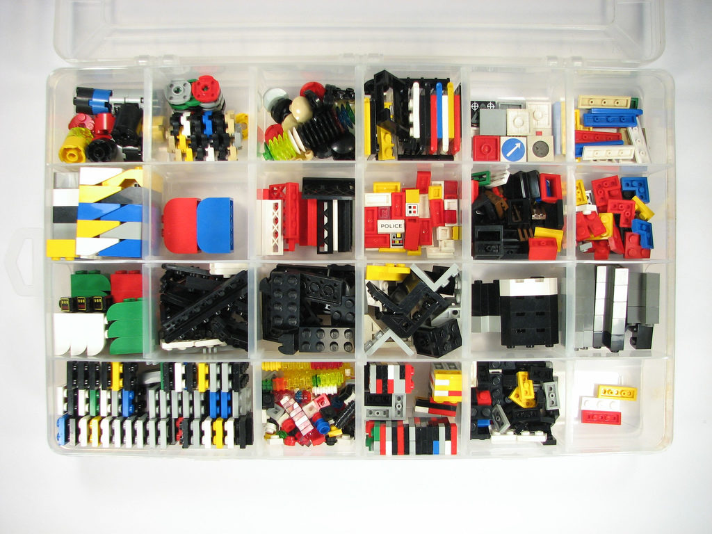 organized legos