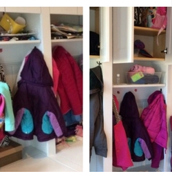 organized mudroom